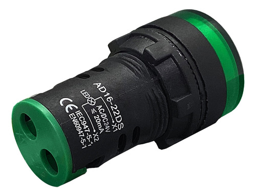 Sinaleiro Led Iluminado 22mm Am/az/bc/vd/vm 24v - 1un Luz Verde