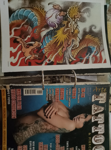 8 Revistas Arte Tatoo Y Tatoo Mag Más De 500 Pag De Diseños (Usado)