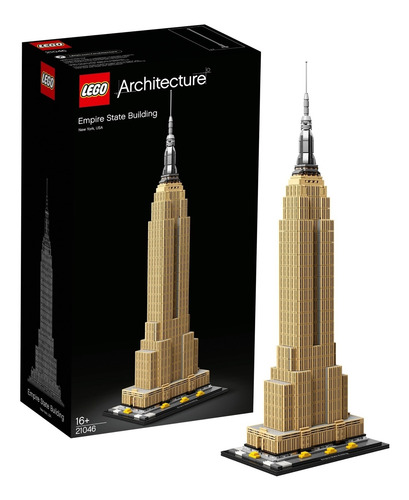 Lego Architecture Empire State Building Usa 1767 Peças 21046