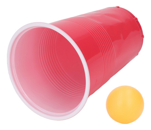 Kit De Jogo Beer Pong, 24 Peças De Plástico Pp, Copos Descar