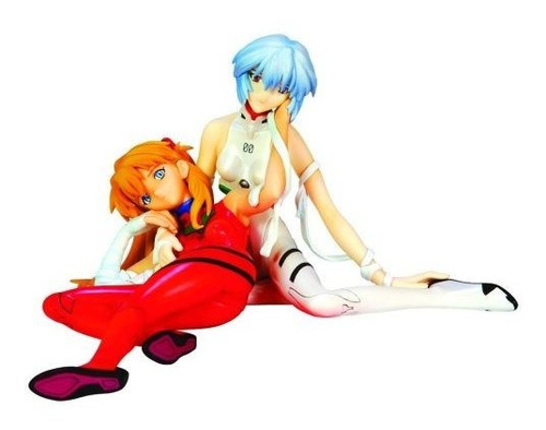 Neon Genesis Evangelion: Rei Y Asuka Plug-traje-ani Statue.