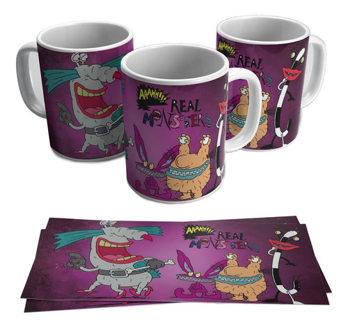 Taza Blanca 11 Oz / Ahh Real Monsters  , M07 (1 Pz)