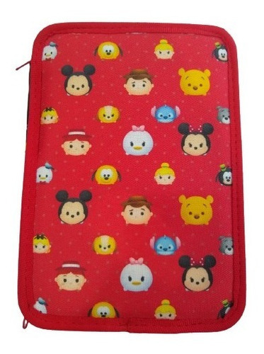 Cartuchera Tsum Tsum - Ppr Solution - 2 Pisos - Lec2ptsum Color Rojo/Negro