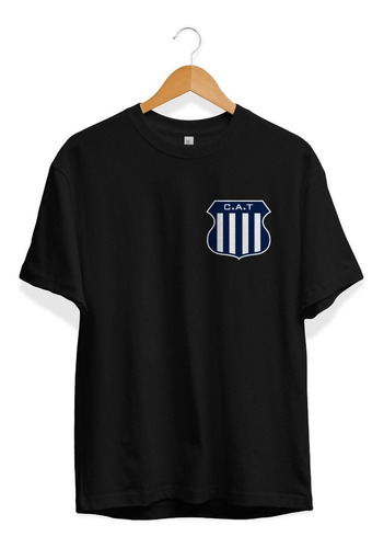 Remera Negra Club Atlético Talleres Escudo En El Corazón 