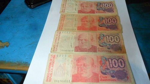 Billete Argentina 100 Australes