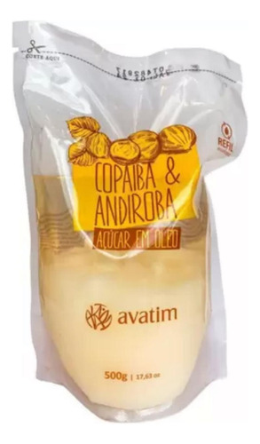 Refil Açúcar Em Oleo Copaiba & Andiroba 500 Ml
