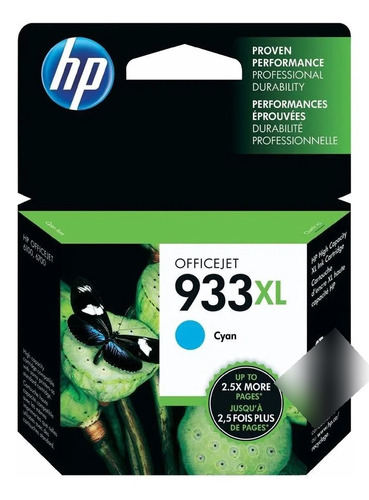 Cartucho De Tinta Hp 933xl Cian Original