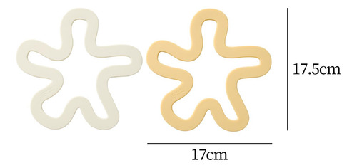 2x Tapetes De Silicona, 1 Pieza 1 Pieza Amarillo