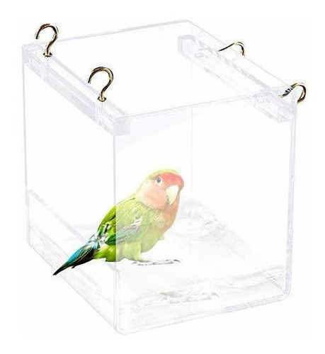 Tfwadmx Bird Baera Para Jaula Parrot Bath Shower Box Bowl