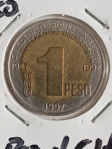 Argentina 1997. Moneda De 1 Peso, Eva Peron. Mb. Mira!!!!