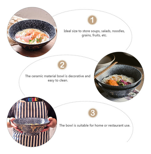 Tazón De Ramen De 10 Pulgadas Estilo Japonés