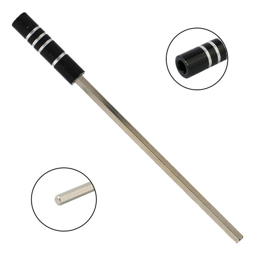 Adaptador De Soquete Hexagonal De Cor Preta Para Chave De Fe