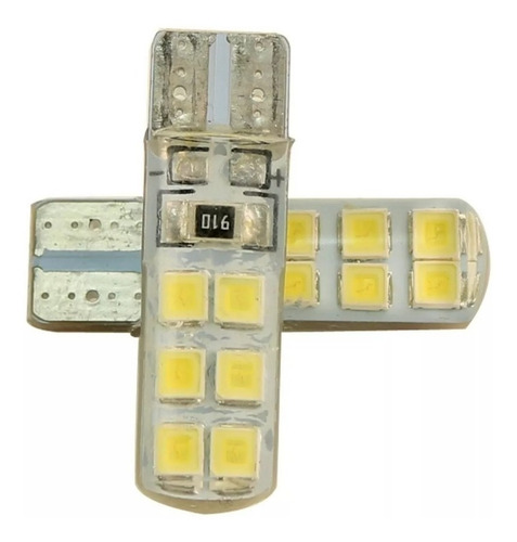 Imagen 2 de 4 de Lampara Led Posición T10 12w Siliconado Cambus Vs Colores