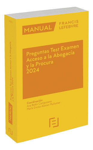 Libro Manual Preguntas Test Examen Acceso Abogacia Y Proc...