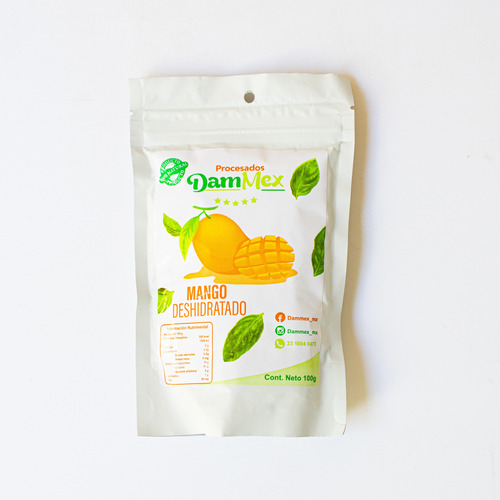 Mango Deshidratado Natural Sin Azúcar Añadida 100 Gr