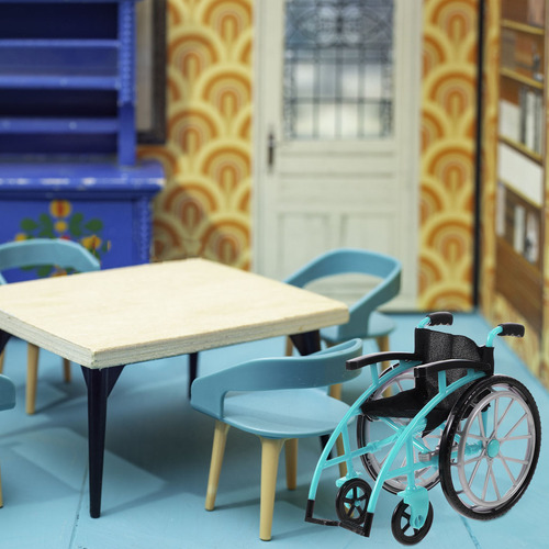 1 Juego De Silla De Ruedas En Miniatura Playset Playset