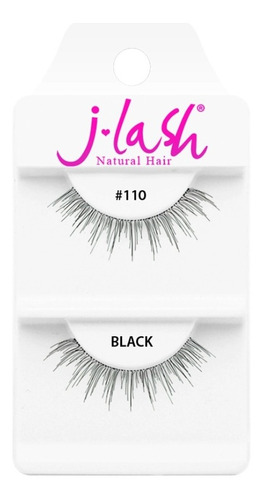 Jlash Pestañas Postizas #110 Negras Natural Par