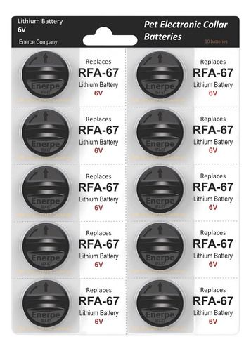 Enerpe Rfa-67 Rfa-67d-11 - Bateria De Repuesto De 6 V De Lar