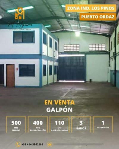 Galpon En Venta, Zona Industrial Los Pinos, Puerto Ordaz, Estado Bolivar
