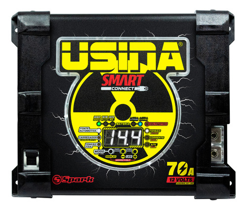 Fonte Usina Smart Connect 70a 12v Bivolt Cor Preto
