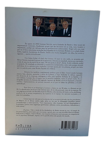 Al Grano.vida Y Visión De Los Fundadores De Bimbo. Libro (Usado)