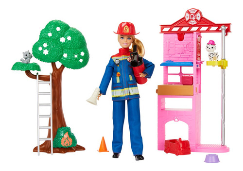 Barbie Bombeira HRG55 Com Acessórios Mattel