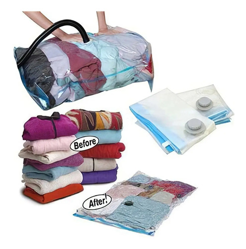 12 Bolsa De Vacío Ahorra Espacio Para Ropa Tamaño 50x60cms | Meses sin  intereses