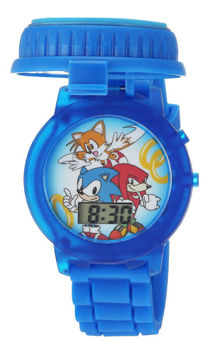 Sonic El Erizo Infantil S De Cuarzo Reloj Casual Color Azul