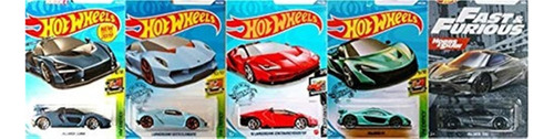 Hot Wheels Lamborghini And Mclaren - Juego De 5 Paquetes