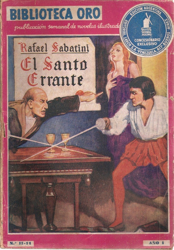 Revista Biblioteca Oro 11 El Santo Errante Sabatini Molino