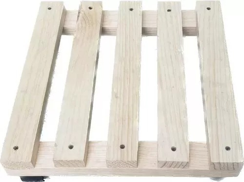 Macetero Base Para Maceta Cuadrada Con Ruedas 30cm 1pz