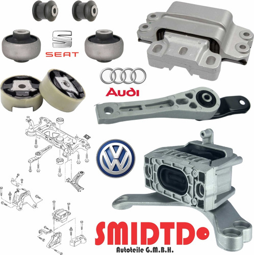 Soportes De Motor Caja Automa Y Bujes Vw Jetta Mk6 A6 09-14