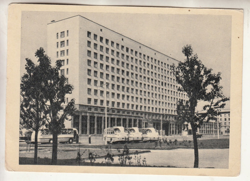 1963 Postal Vista Hotel Rusia De Leningrado Union Sovietica 