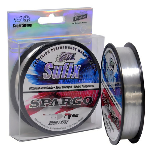 Linha de monofilamento Spargo Sufix 35 Lb Color Clear