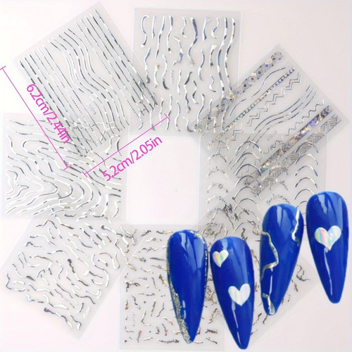 Paquete Combinado De Pegatinas Doradas For Uñas,