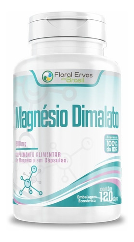 Magnesio Dimalato 500mg 120 Cápsulas Concentrado Máximo2/dia