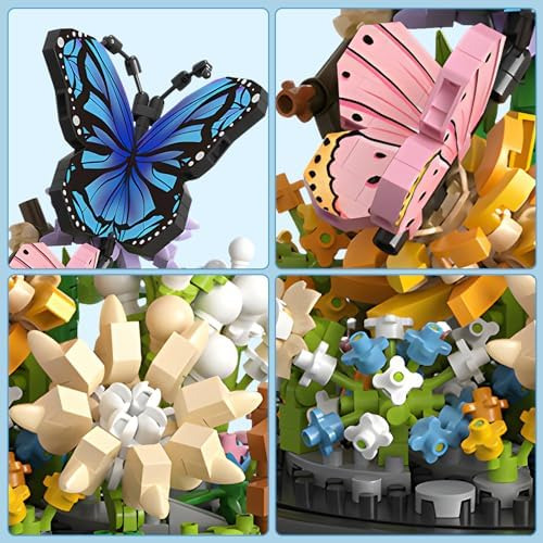 High Godo Juego De Construcción De Mariposas Y Ramo De De De