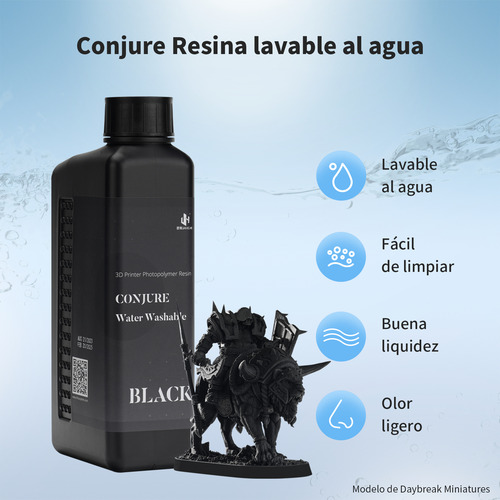 Resina Lavable Con Agua Impresora 3d 1kg Conjure