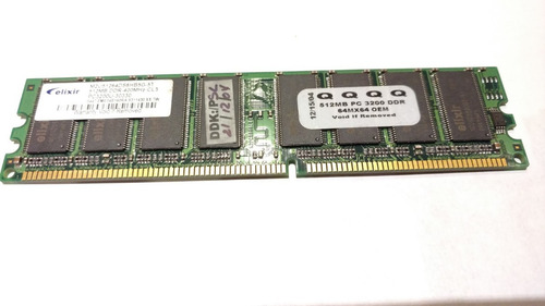 Memorias Ddr Elixir De 512mb De 400mhz