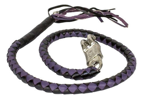 Dream Motorcycle Purple & Blk Braided Get Back Old School Re