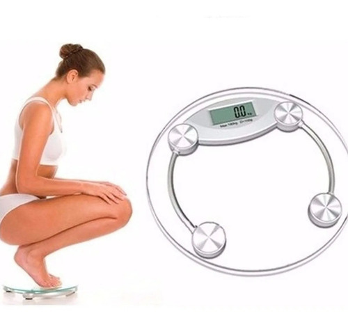 Balanza Digital De Baño Personal 180kg Vidrio Templado