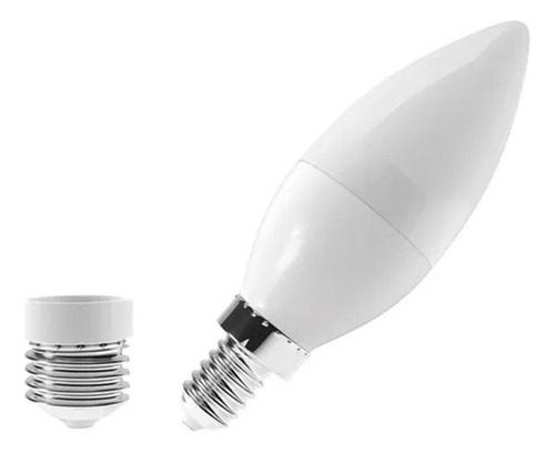 Led Vela E14-e27 6w 4000k Biv Leitoso Luminatti