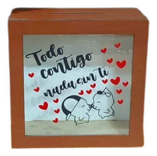 Pack 31 Alcancía De Madera Personalizada 19x19x9cm