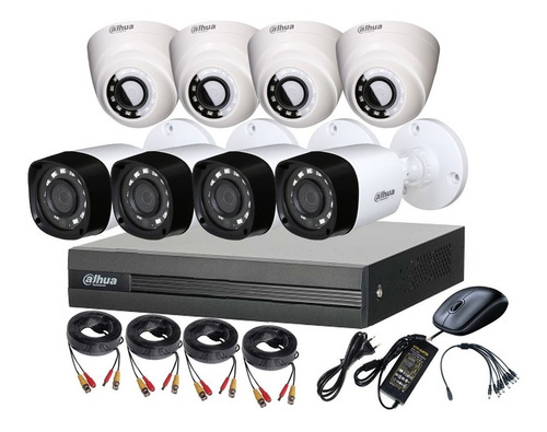 Cctv Kit Profesional Dahua Dvr 8ch + 8 Cam 720p Tienda9cl