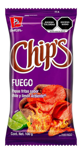 Papas Barcel Chips Fuego 100g