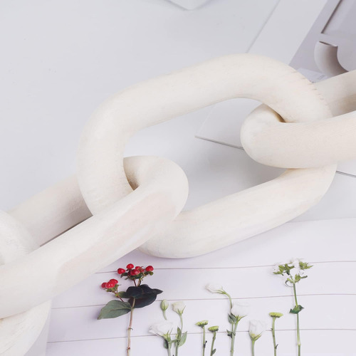 Eslabón De Cadena De Madera Moderno Estilo Bohemio 5 Eslabon