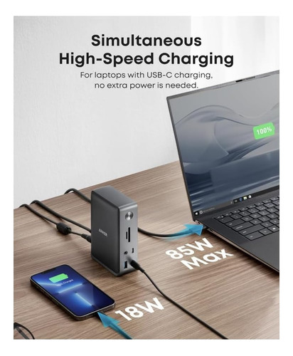 Estación Dock Anker 13 Puertos Usb-c Hdmi Ethernet