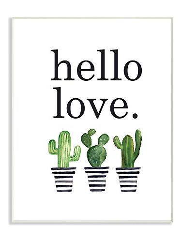 The Stupell Home D Cor Collection Tipografía Hello Love Con 