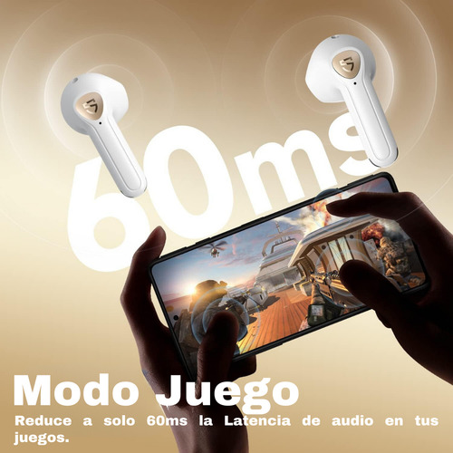 Audífonos Bluetooth Soundpeats Air3 Deluxe Hs Blanco Soporte del Codec LDAC