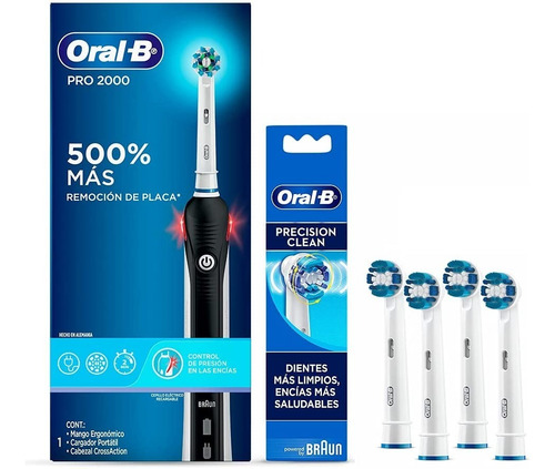 Cepillo Dientes Eléctrico Pro 2000 + 4 Rep. Precision Clean